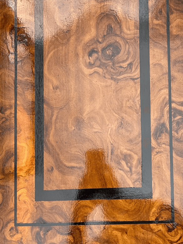 Wood Mirage with Black Pattern